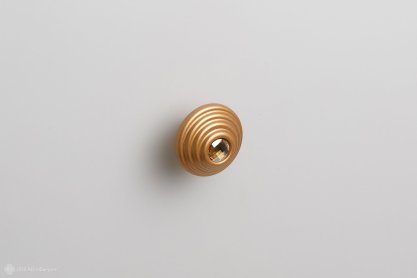 Twist мебельная ручка-кнопка диаметр 32 мм золото матовое и золотистые кристаллы Swarovski