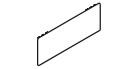 LEGRABOX заглушка, внутри, высота N, прямоугольная, симметрич., углубленная (blum), белый шелк