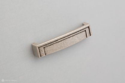WMN603 мебельная ручка-скоба 96 мм состаренное серебро