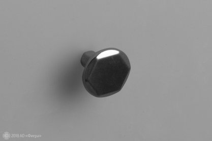 WPO826 мебельная ручка-кнопка серебристый металл