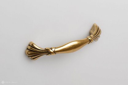 Radici мебельная ручка-скоба 96 мм состаренное золото