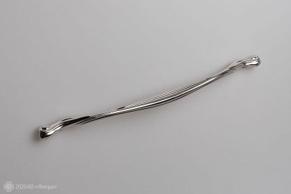 Barocca мебельная ручка-скоба 256-320 мм никель глянцевый