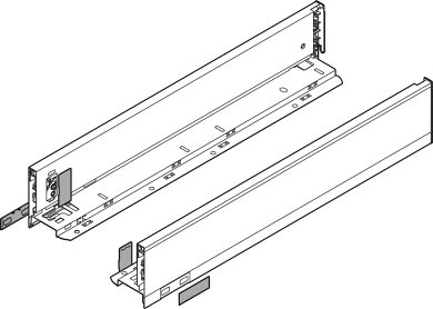 LEGRABOX царги, высота M (90,5 мм), НД=300 мм, комплект, серый орион