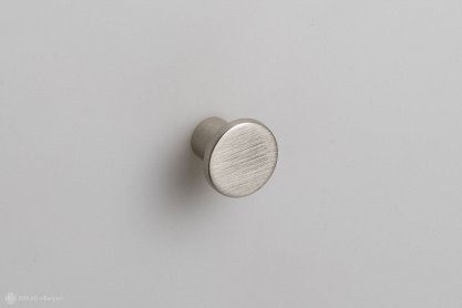 Solo мебельная ручка-кнопка атласный никель