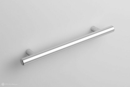 RR002 мебельная ручка-релинг 128 мм сатиновый хром