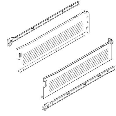 METABOX, комплект царг К, 118/550 мм, 25 кг, кремовые