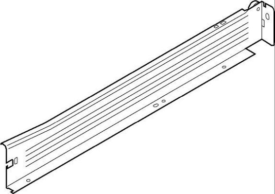 METABOX, Царга N, 54/450 мм, 25 кг, серая, прав.