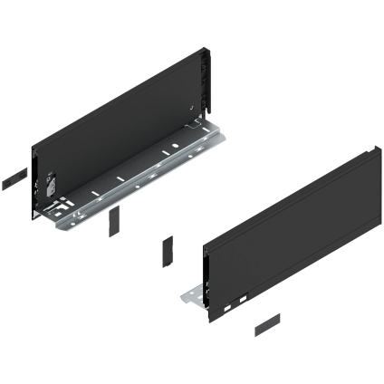 LEGRABOX, Комплект царг, высота K (128,5 мм), НД=350 мм, терра-черный