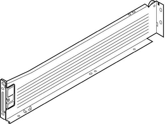 METABOX, Царга М, 86/400 мм, 25 кг, серая, лев.