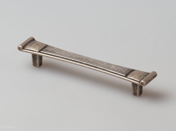 Orient мебельная ручка-скоба 128 мм состаренное серебро