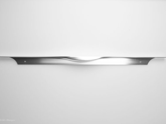 RT008 торцевая мебельная ручка для корпуса 600 мм хром полированный