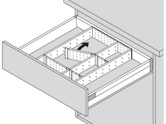 ORGA-LINE, комплект разделителей, длина 500мм, ширина 291 мм