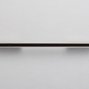 217935 мебельная ручка-скоба 160-192-224 мм нержавеющая сталь с черной глянцевой вставкой