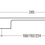217935 мебельная ручка-скоба 160-192-224 мм нержавеющая сталь с белой глянцевой вставкой