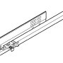 TANDEM с BLUMOTION для боковин 11-16 мм, частичного выдвижения, 30кг, 510мм, лев.