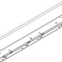 LEGRABOX царга, высота M (90,5 мм), НД=350 мм, левая, белый шелк