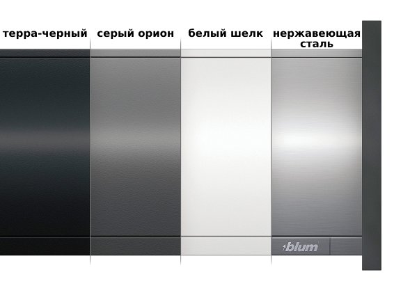 Внутренний ящик LEGRABOX pure TIP-ON BLUMOTION (высота C 177, глубина 500 мм до 40 кг), терра-черный